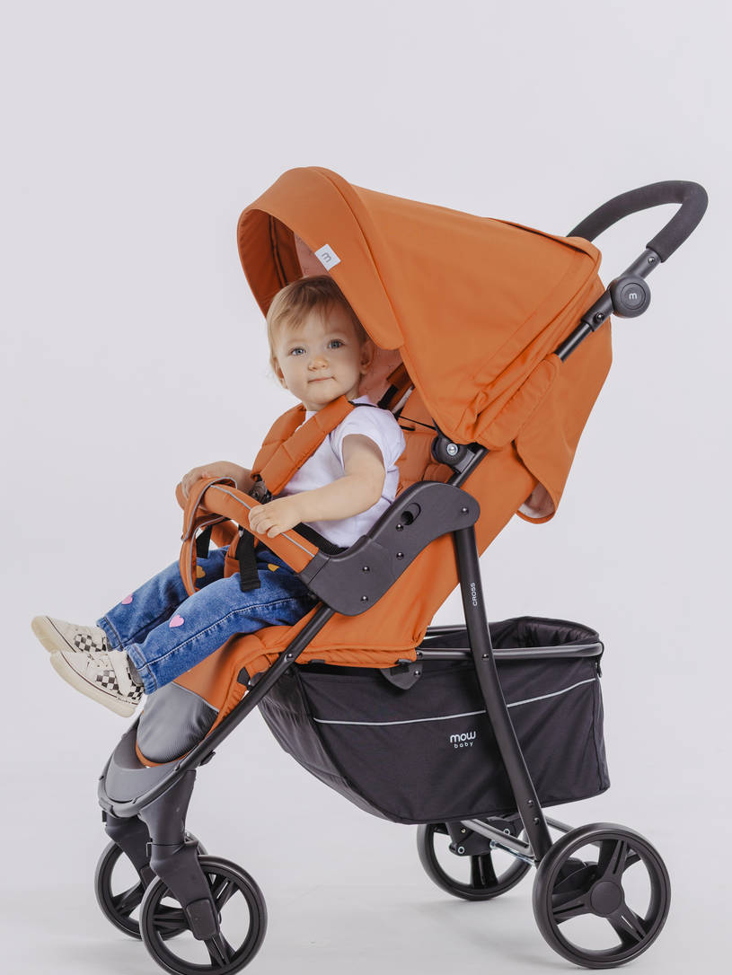 Коляска прогулочная Mowbaby Cross 2024 brown
