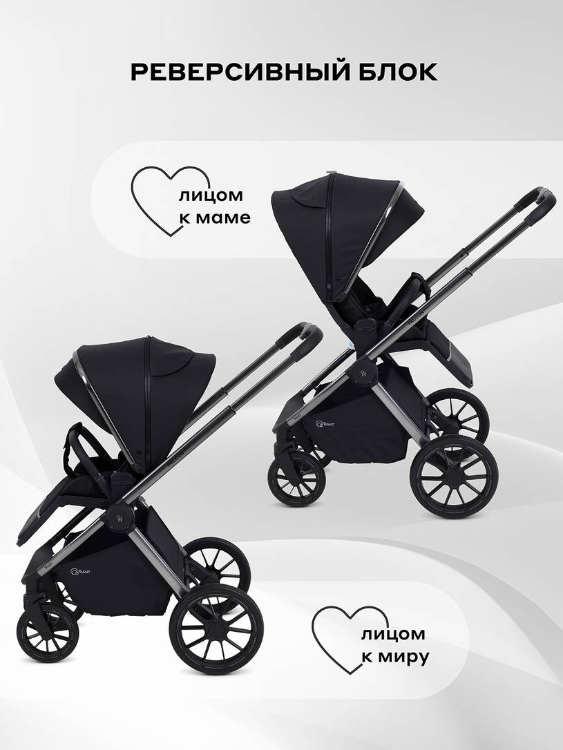 Коляска 2 в 1 Rant Falcon Therm Black