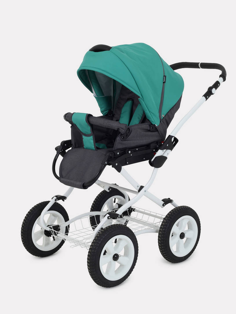 Коляска 2 в 1 Rant Dream Classic 08 серый-темно-зеленый