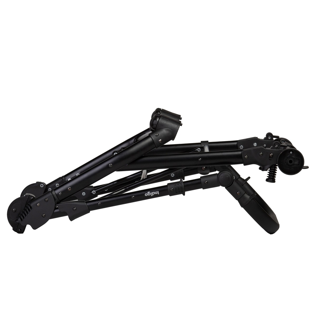 Коляска 2 в 1 Indigo Mio S, 05 (Темно-серая кожа + Зеленый)