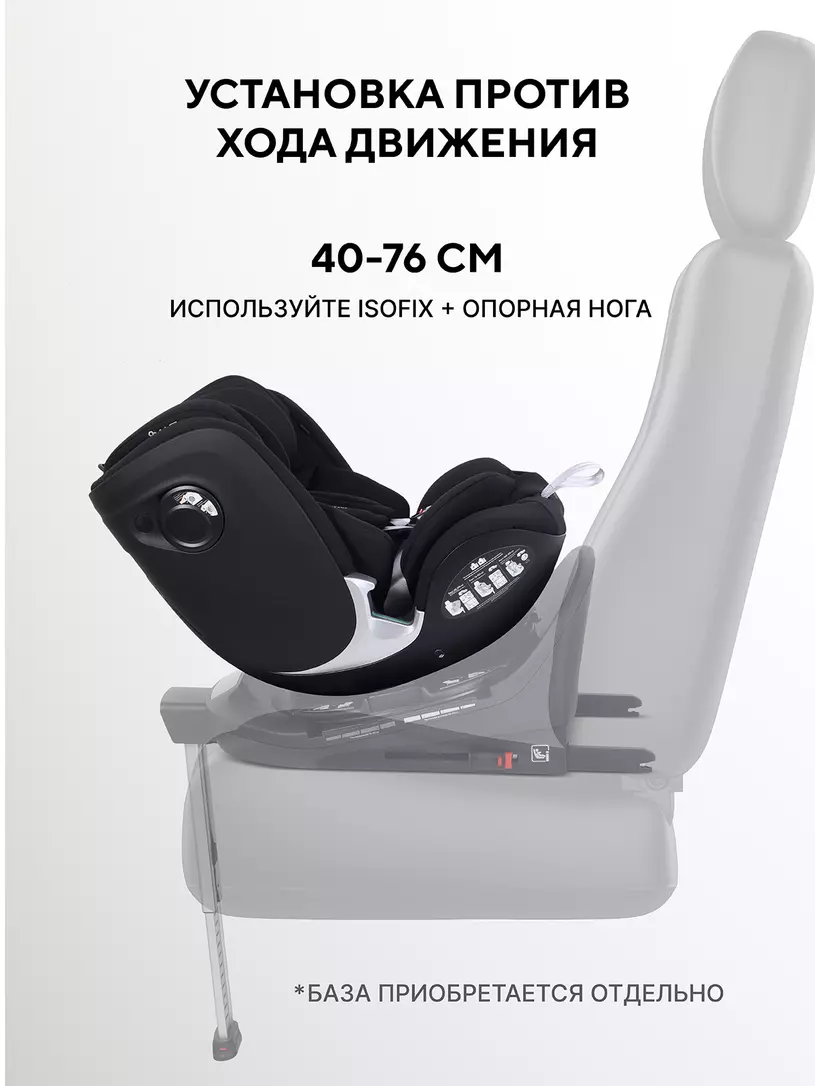Автокресло Rant Aster Max (40-125 см) Black