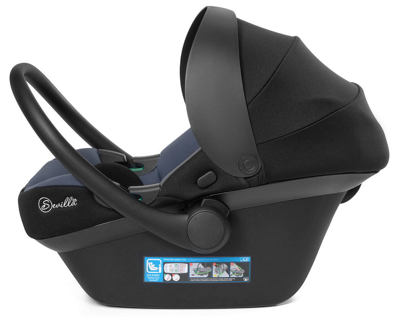 Автолюлька Sevillababy Cosmo 0-13 кг черный-серый