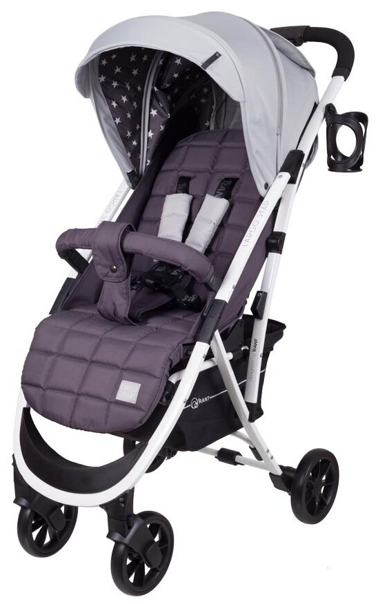 Коляска прогулочная Rant Largo Star Soft Grey. Цвет: Серый