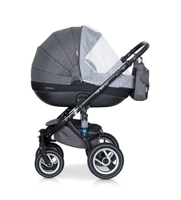 Коляска 2 в 1 Riko Bruno 01 серый