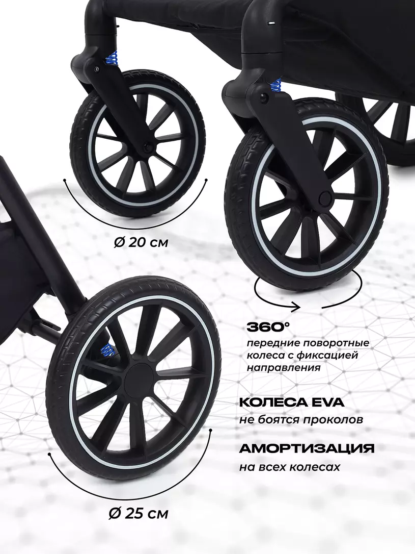 Коляска 2 в 1 Mowbaby Amber Beige