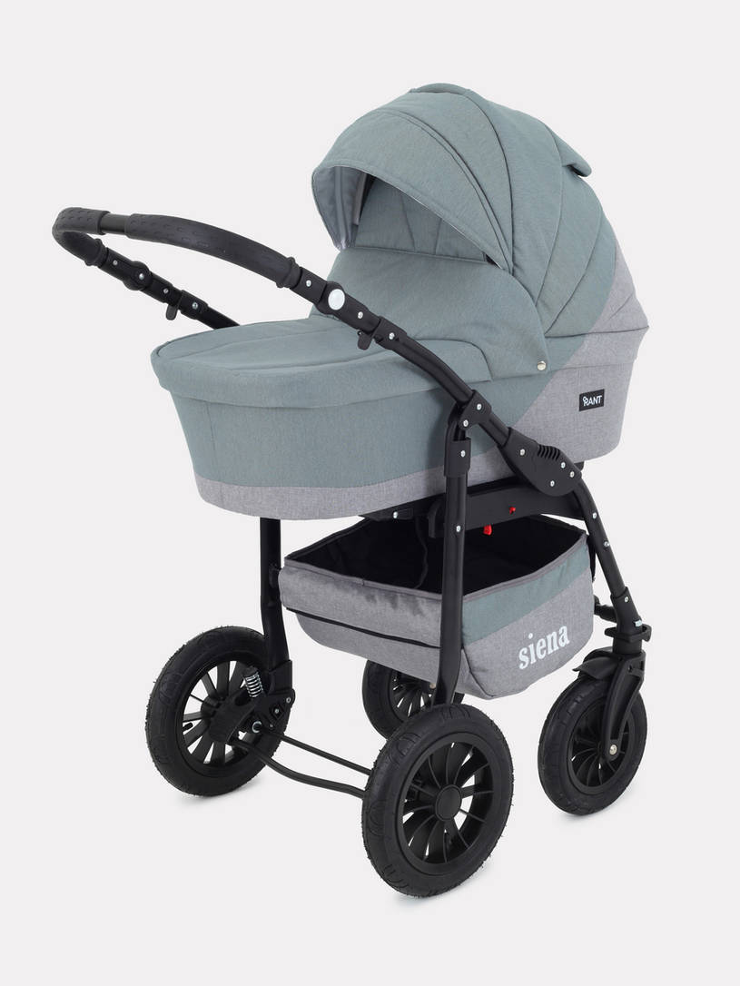 Коляска 3 в 1 Rant Siena 09 серый-зеленый