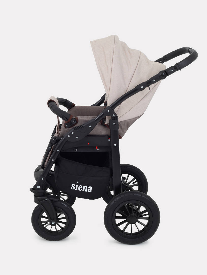 Коляска 2 в 1 Rant Siena 02 коричневый-бежевый