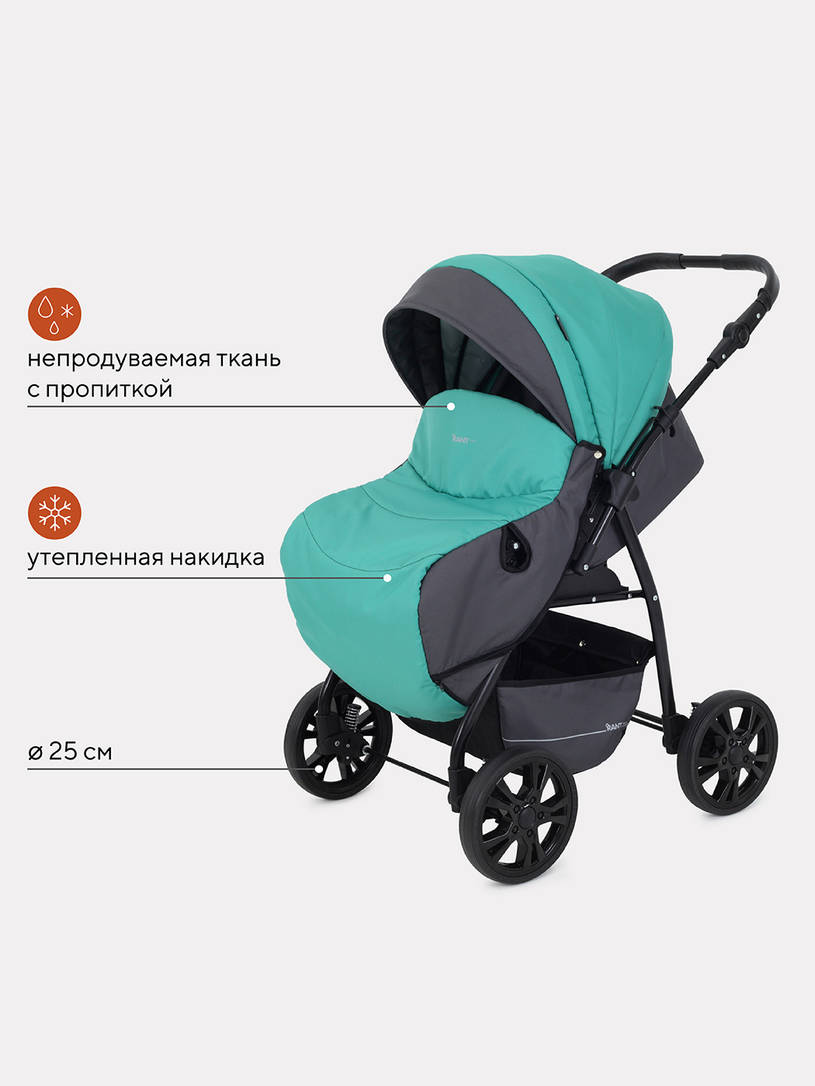 Коляска-трансформер Rant Basic Riva 02 зеленый