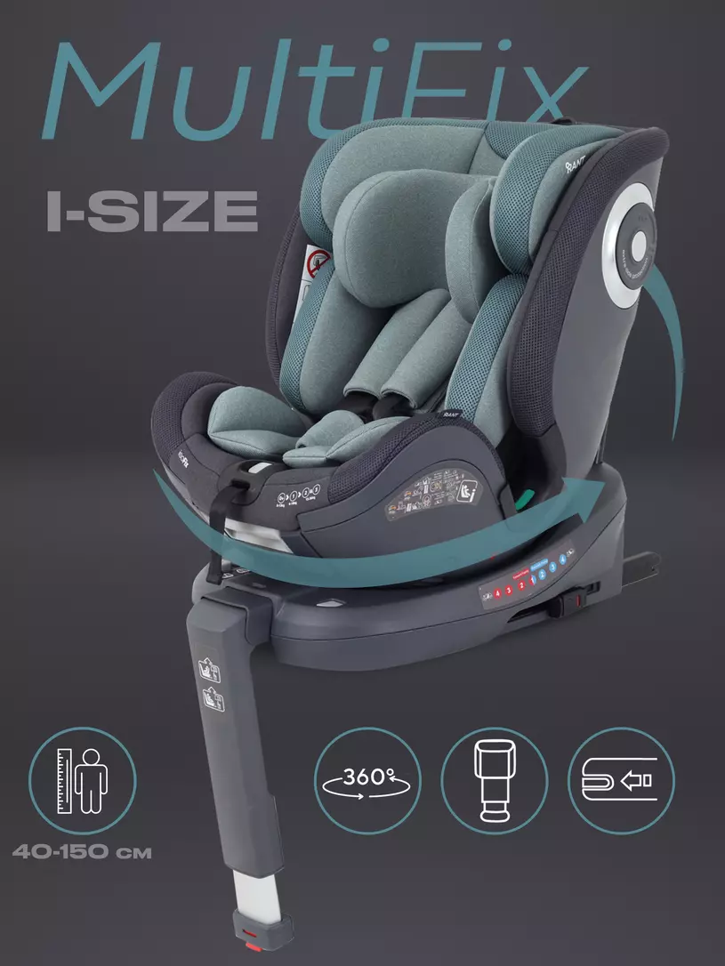 Автокресло Rant MultiFix группа 0/1/2/3 (0-36 кг), green