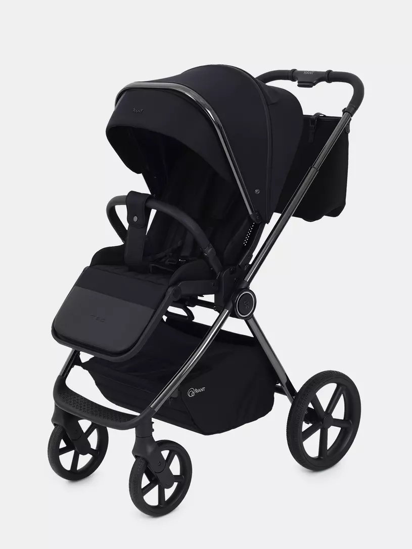 Коляска 2 в 1 Rant Teo Black Chrome Black