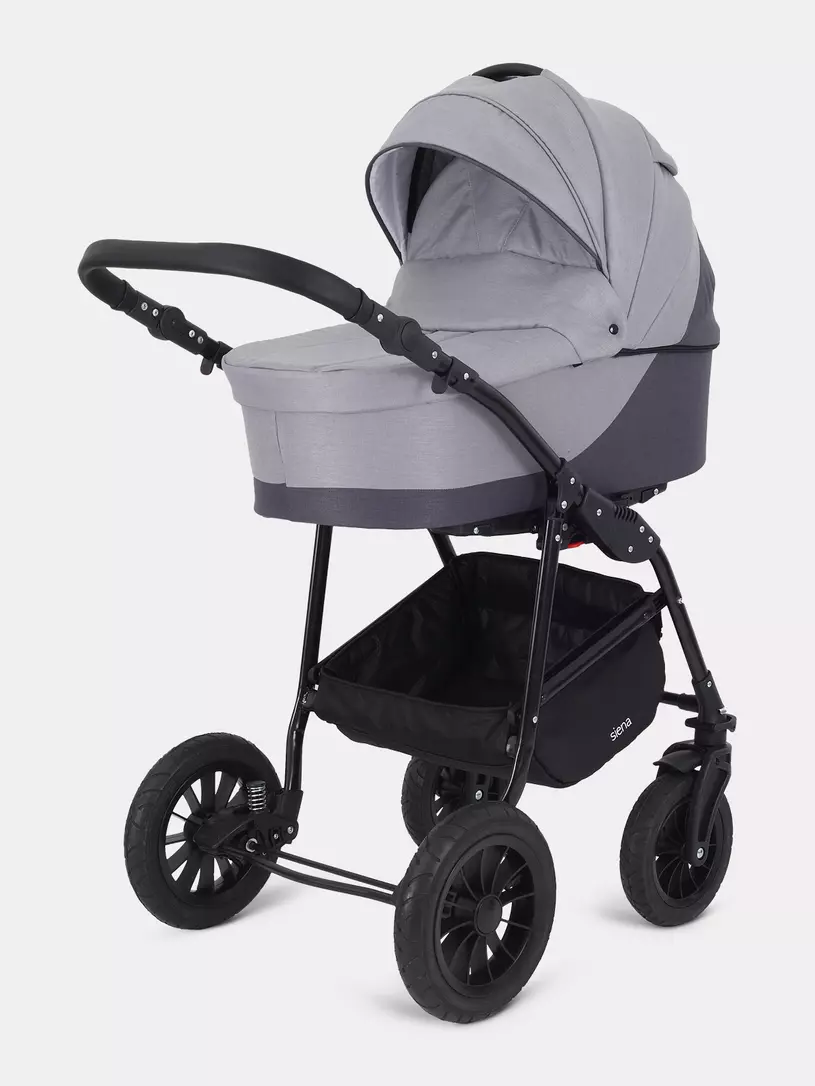 Коляска 3 в 1 Rant Siena 2024 02 темно-серый - светло-серый