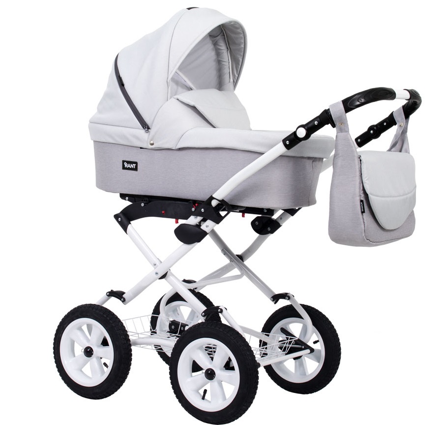 Коляска 2 в 1 Rant Dream Classic 02 светло-серый