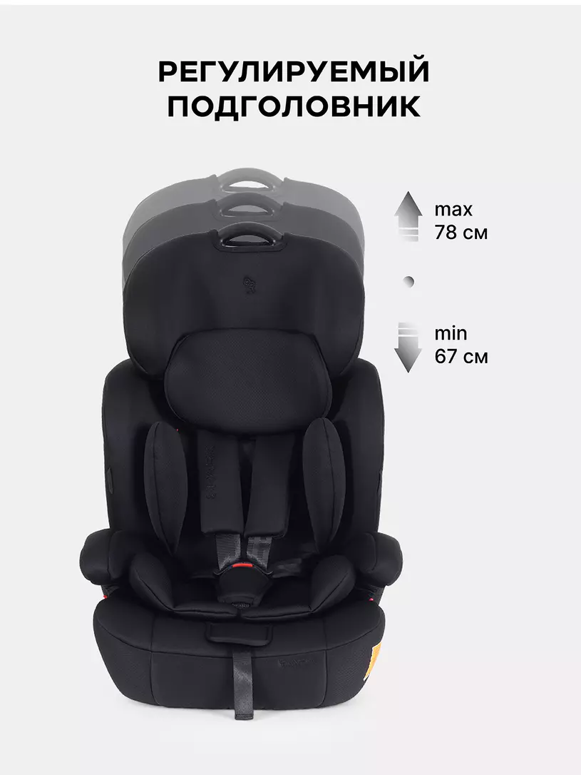 Автокресло Rant Basic Spark Next Isofix группа 1/2/3 (9-36 кг) Black