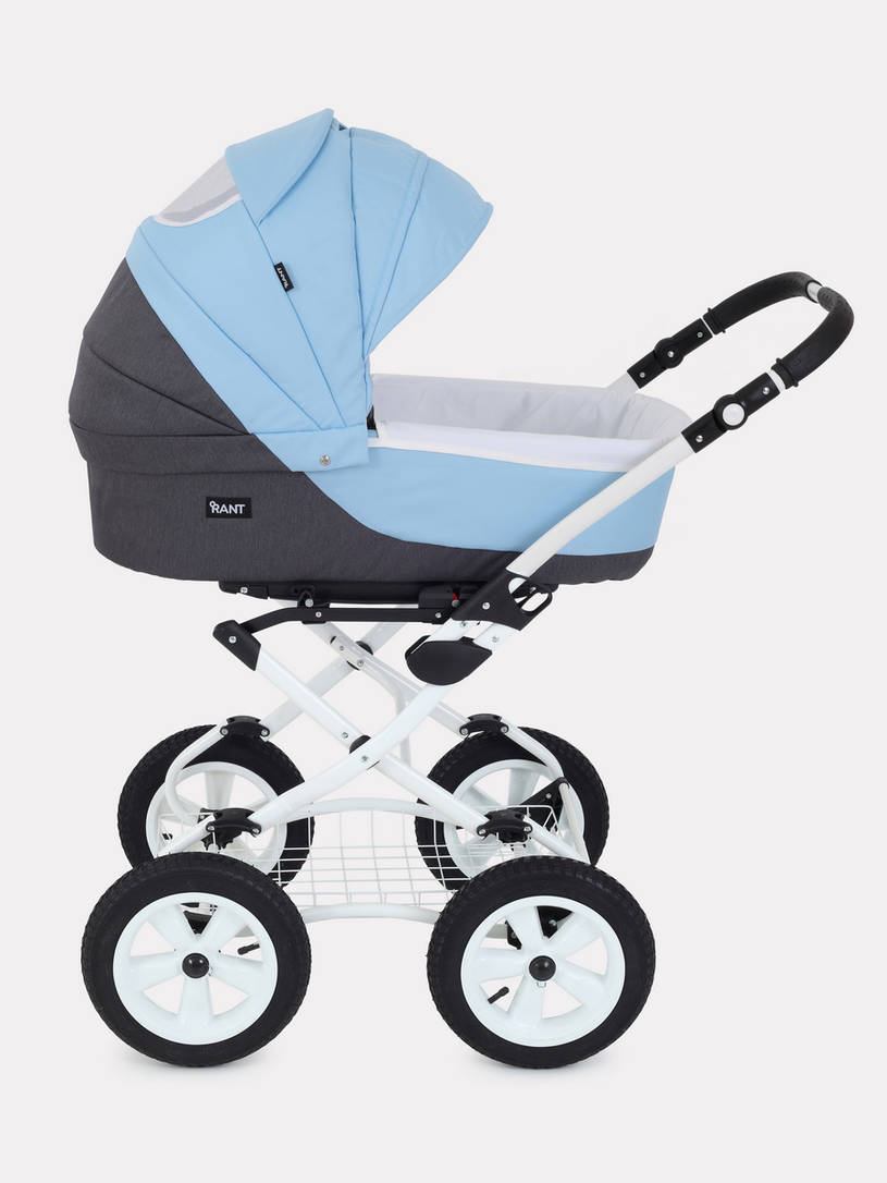 Коляска 2 в 1 Rant Siena Classic 12 серый-голубой
