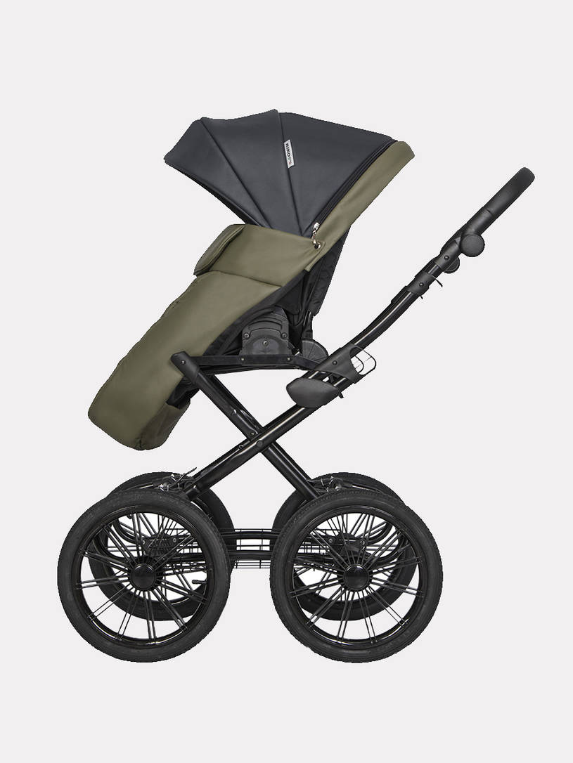 Коляска 2 в 1 Riko Basic Ozon Prestige 02 оливковый