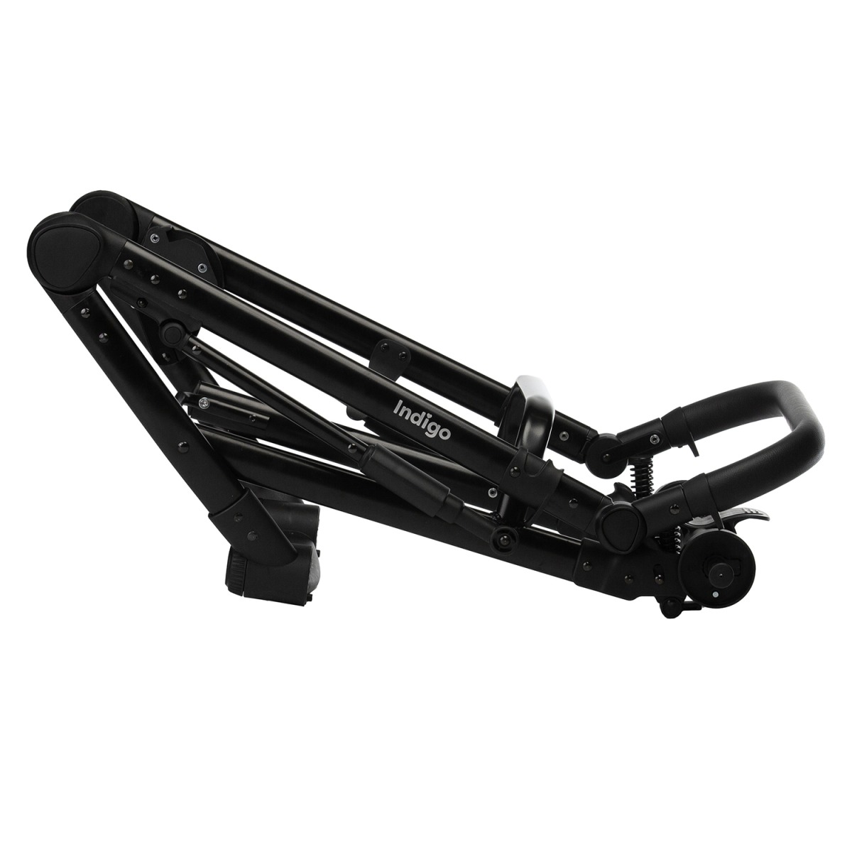 Коляска 2 в 1 Indigo Tour Eco, Te 05 (Черная кожа + Рыжая кожа)