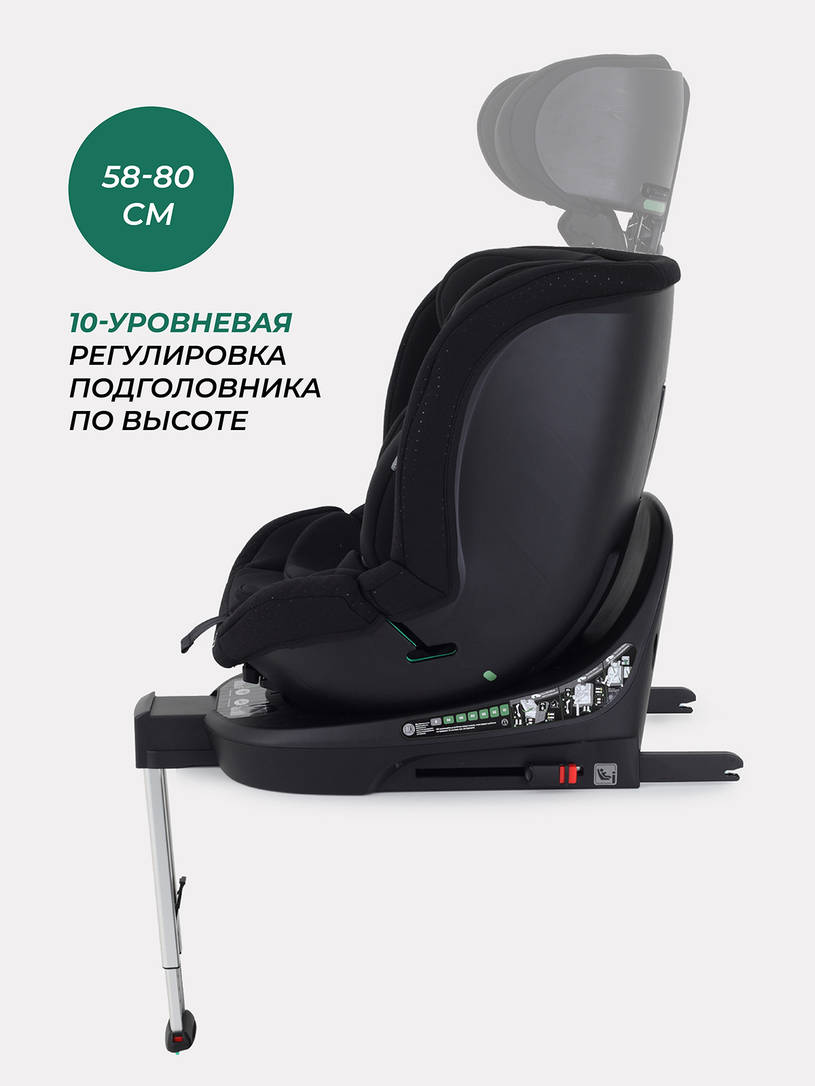 Автокресло Mowbaby Stage isofix (40-150 см) 0-36 кг Black