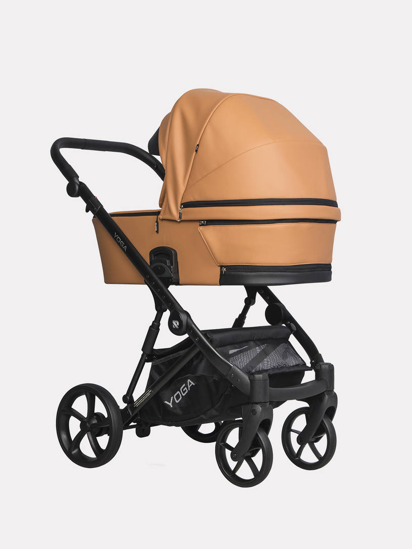 Коляска 3 в 1 Riko Basic Yoga Ecco 13 Caramel, Бежевый