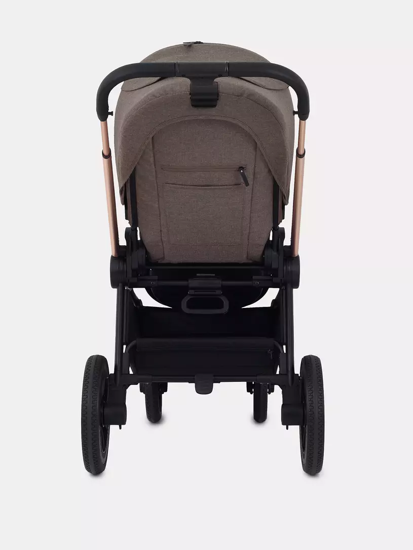 Коляска 3 в 1 Mowbaby Zoom PU gold cacao brown