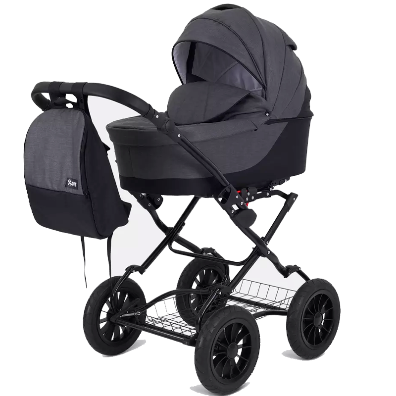 Коляска 2 в 1 Rant Siena Classic 2024 01 графит-серый