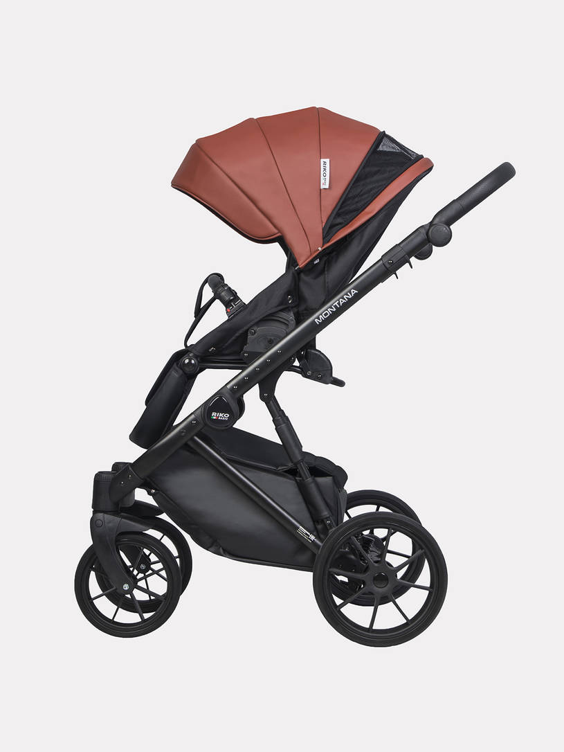 Коляска 2 в 1 Riko Basic Montana Ecco 17, Maroon