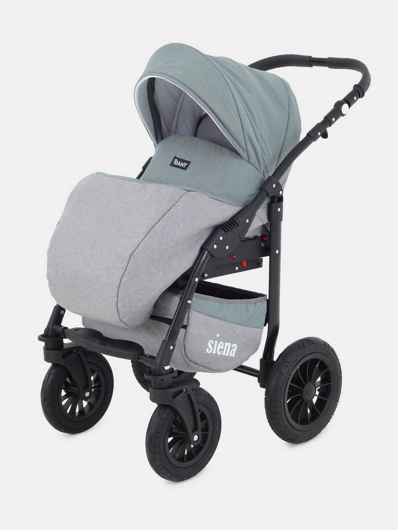 Коляска 3 в 1 Rant Siena 09 серый-зеленый