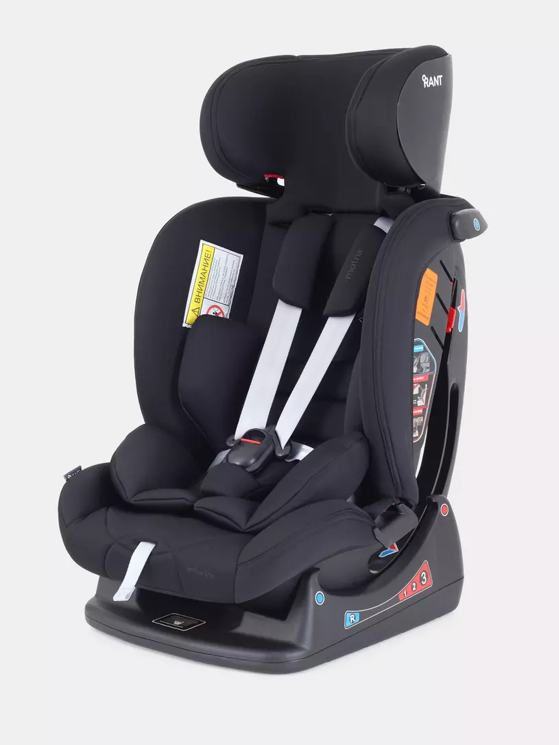 Автокресло Rant Matrix Active Line 0/1/2/3 (0-36 кг) Black
