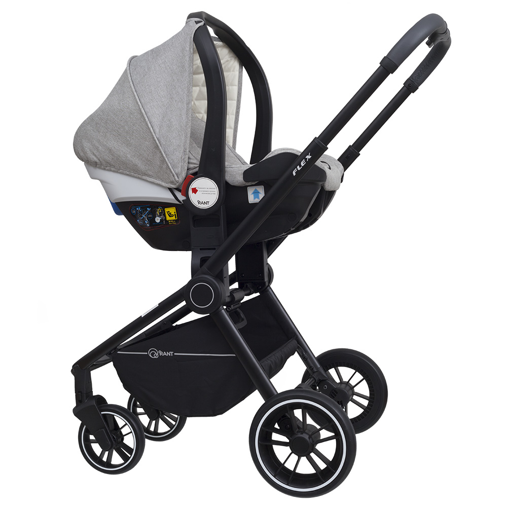 Коляска 3 в 1 Rant Flex Trends Light Grey серый