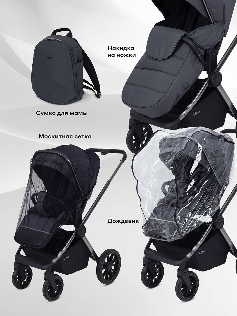 Коляска 2 в 1 Rant Falcon Therm Graphite