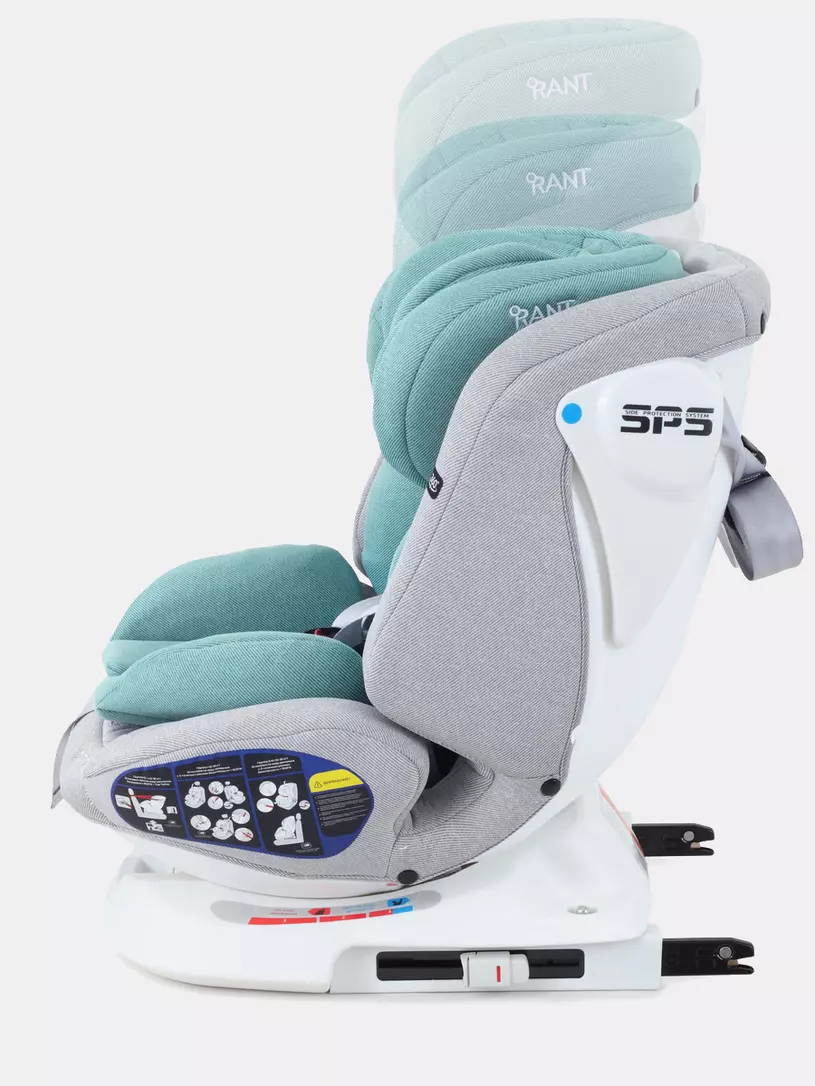 Автокресло Rant Nitro 0/1/2/3 (0-36 кг) Grey/Mint