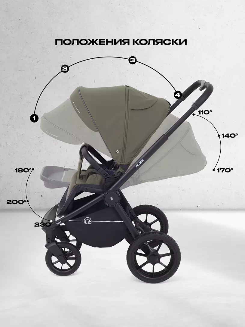 Коляска 2 в 1 Rant Flex 2025 RA076 Green