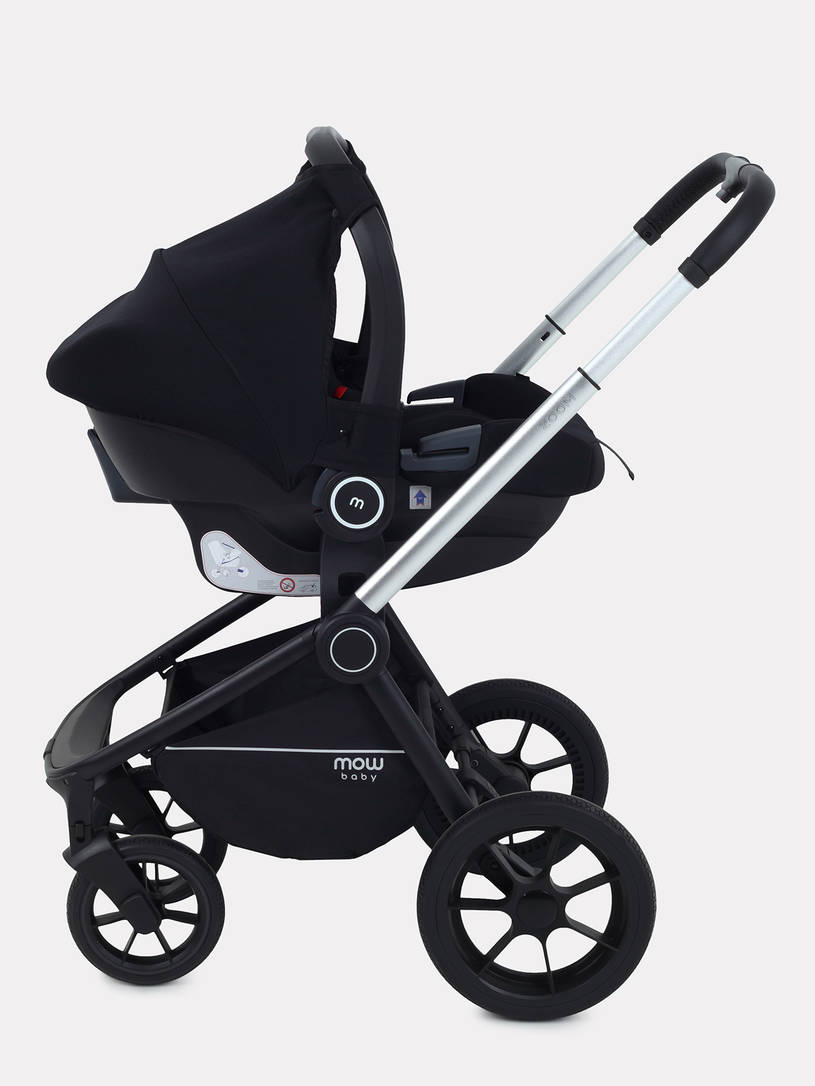Коляска 3 в 1 Mowbaby Zoom Silver 2025 cacao brown