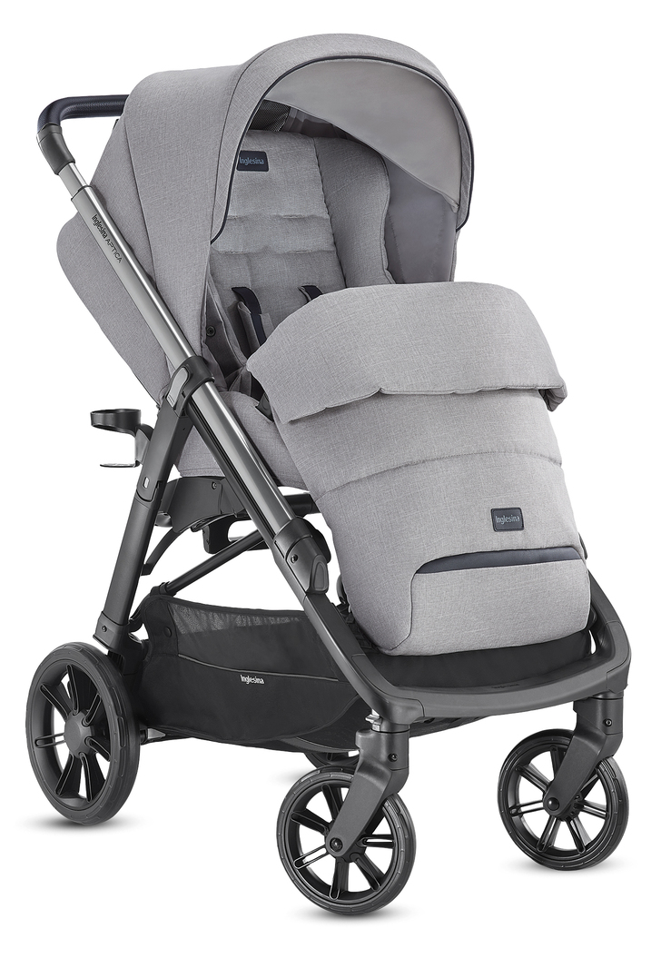Коляска 2 в 1 Inglesina Aptica  с подставкой под люльку Stand Up, Silk Grey