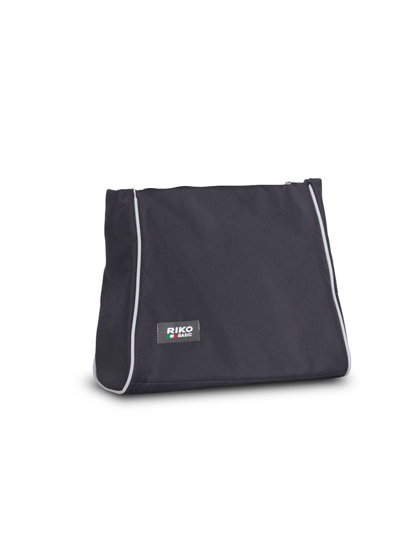 Коляска 2 в 1 Riko Basic Alfa Ecco 01 черно-серебристый