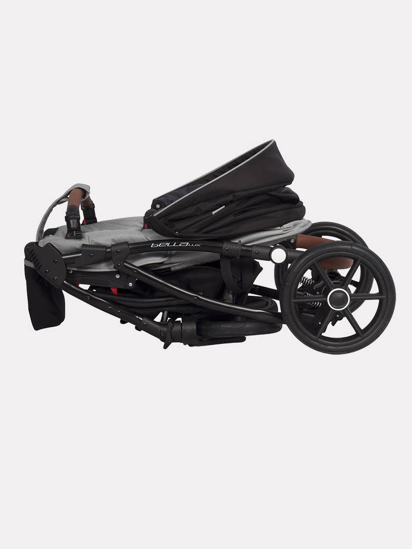 Коляска 2 в 1 Riko Basic Bella Lux 02 серый