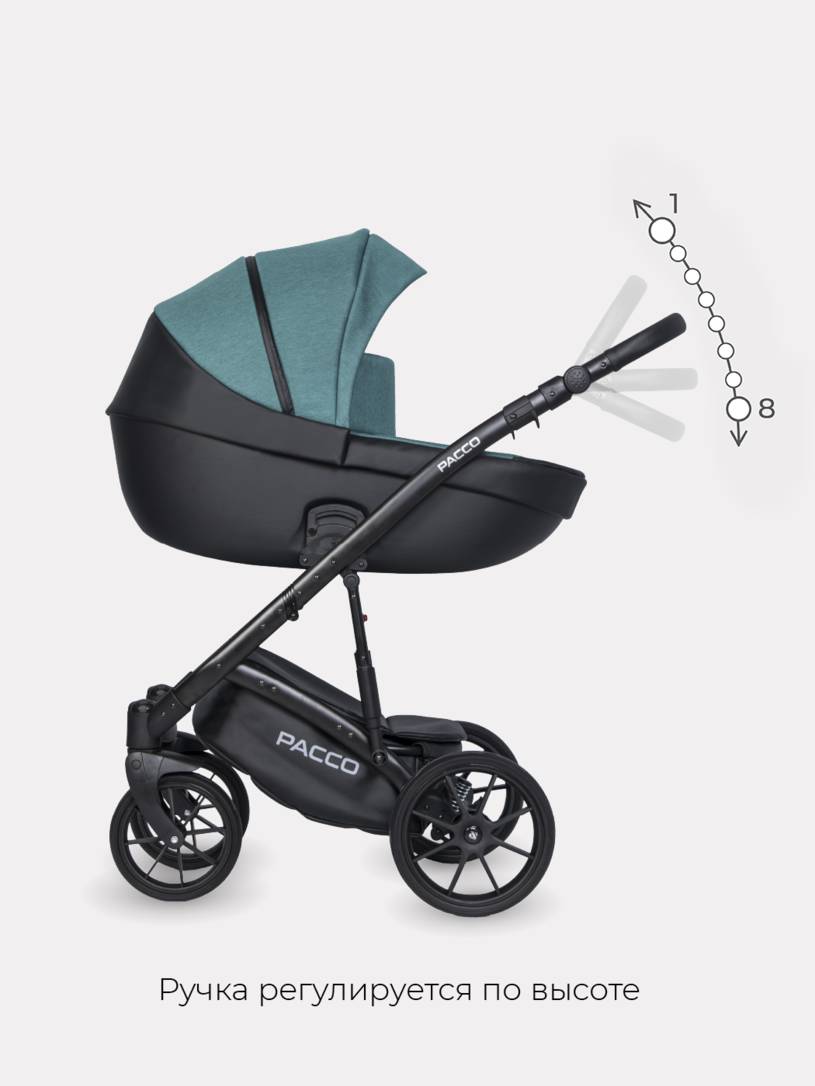 Коляска 2 в 1 RIKO BASIC PACCO 03 Lagoon