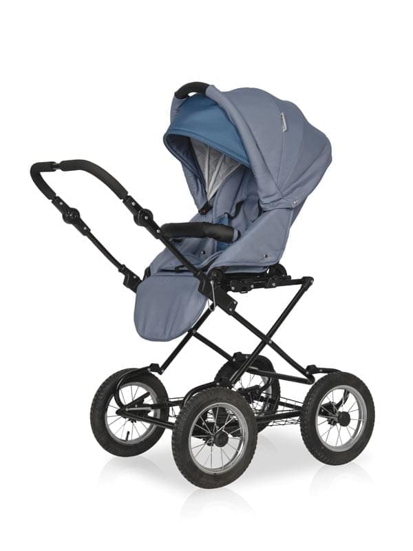 Коляска 2 в 1 Riko Basic Alfa Classic 08 серо-бирюзовый