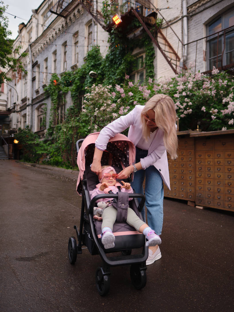 Коляска прогулочная Rant Vega Star Cloud Pink. Цвет: Розовый