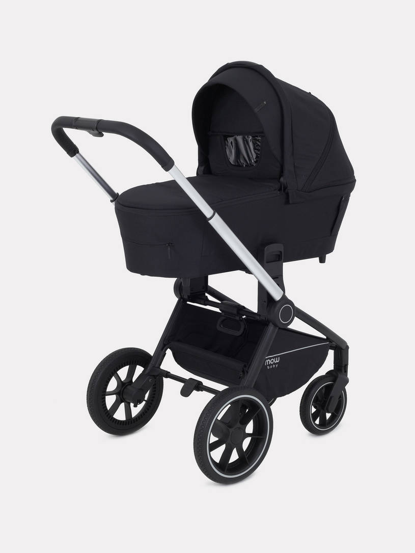 Коляска 2 в 1 MOWBaby ZOOM PU RA086 Silver Black