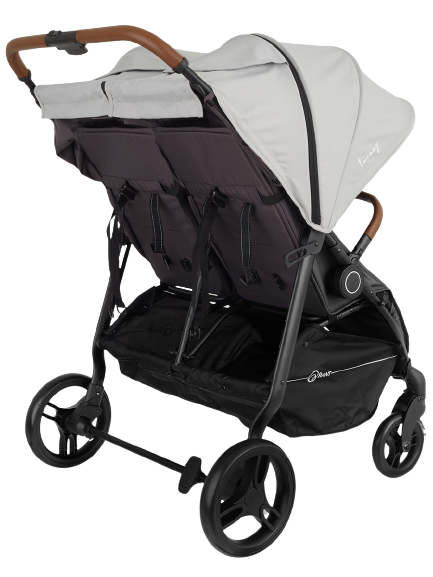 Коляска прогулочная для двойни Rant Twinny RA151 Soft grey. Цвет: Серый