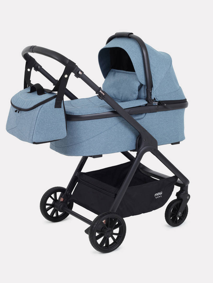 Коляска 2 в 1 Mowbaby Move 2023 с сумкой Blue