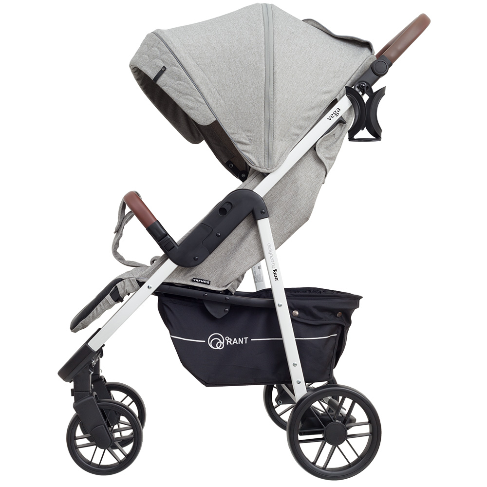 Коляска прогулочная Rant Vega Trends Lines grey (2021). Цвет: Серый линии