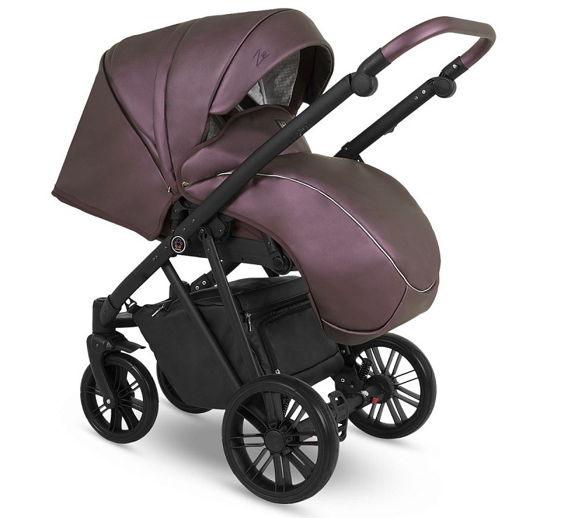Коляска 2 в 1 Camarelo Zeo Eco, Сливовый (ZEO-20)