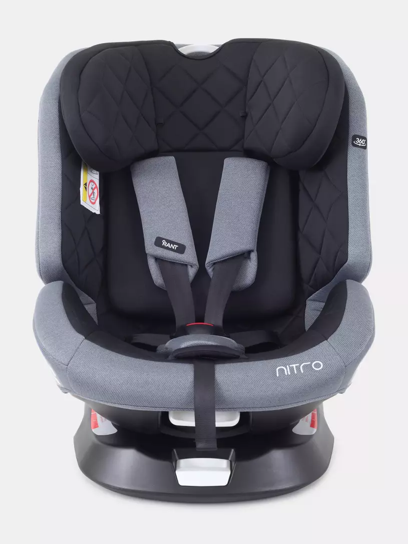 Автокресло Rant Nitro 0/1/2/3 (0-36 кг) Grey/Black