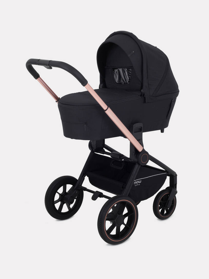 Коляска 2 в 1 MOWBaby ZOOM PU RA086 Gold Black
