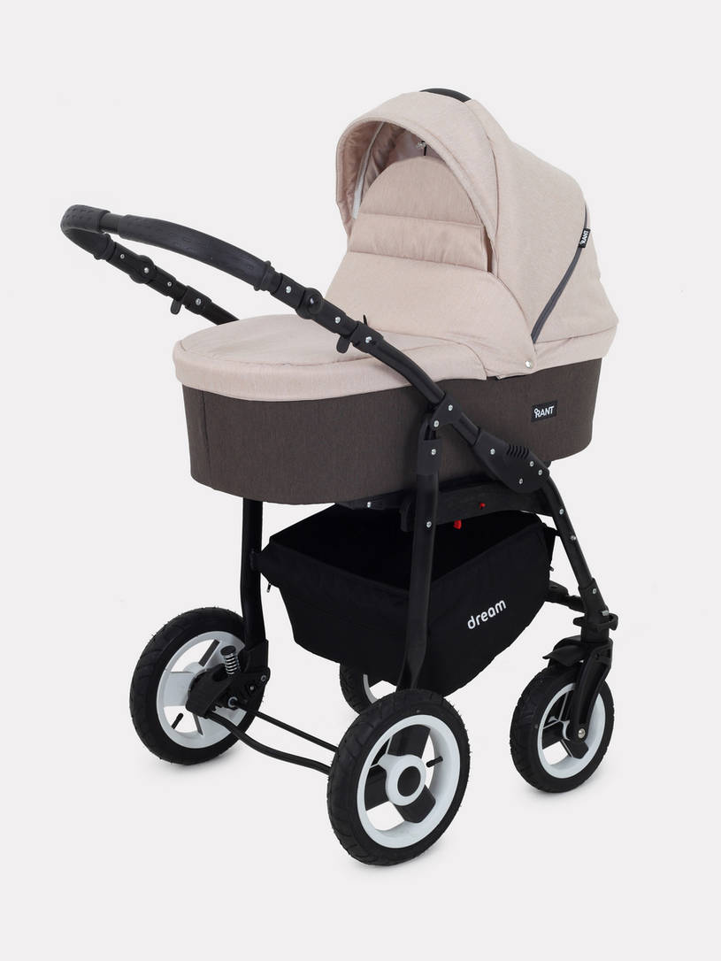 Коляска 2 в 1 Rant Dream 05 коричневый-бежевый