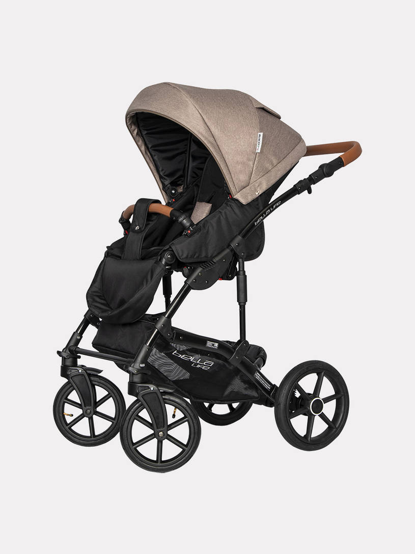 Коляска 3 в 1 Riko Basic Bella Life 05 mokka