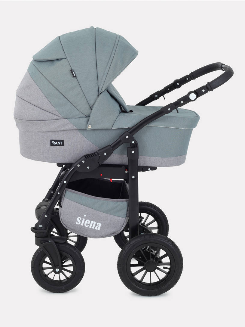 Коляска 3 в 1 Rant Siena 09 серый-зеленый