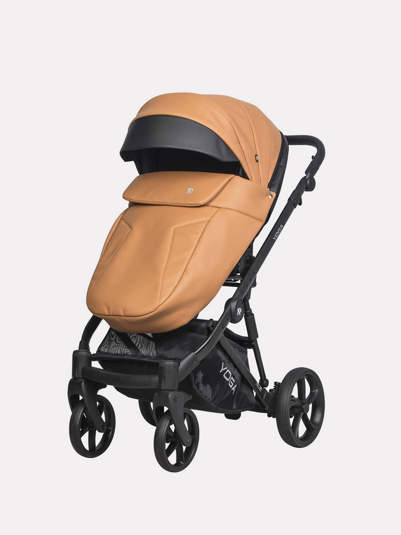 Коляска 3 в 1 Riko Basic Yoga Ecco 13 Caramel, Бежевый