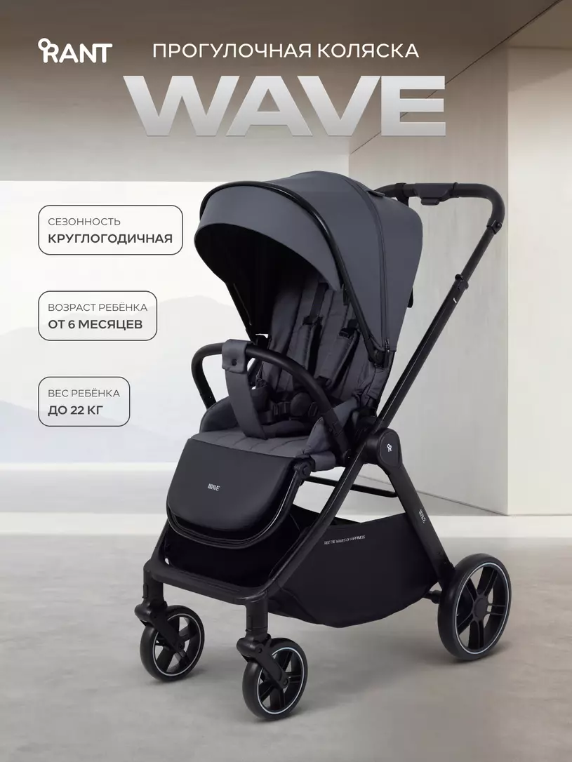 Коляска прогулочная Rant Basic Wave Graphite